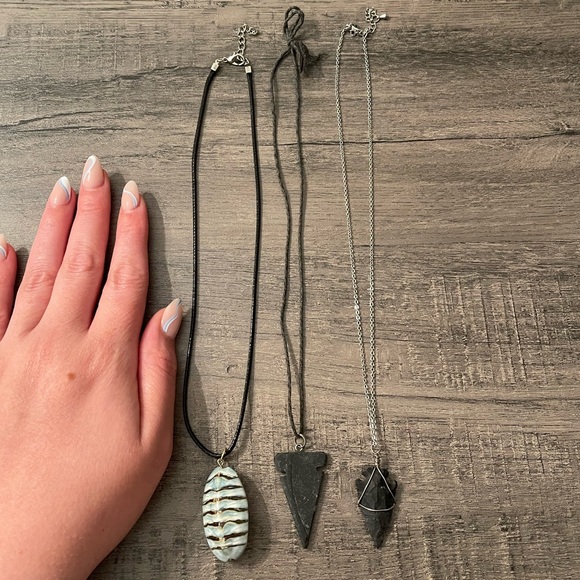 Antique Fossil & Arrowhead Necklace Bundle UNISEX - Picture 5 of 5